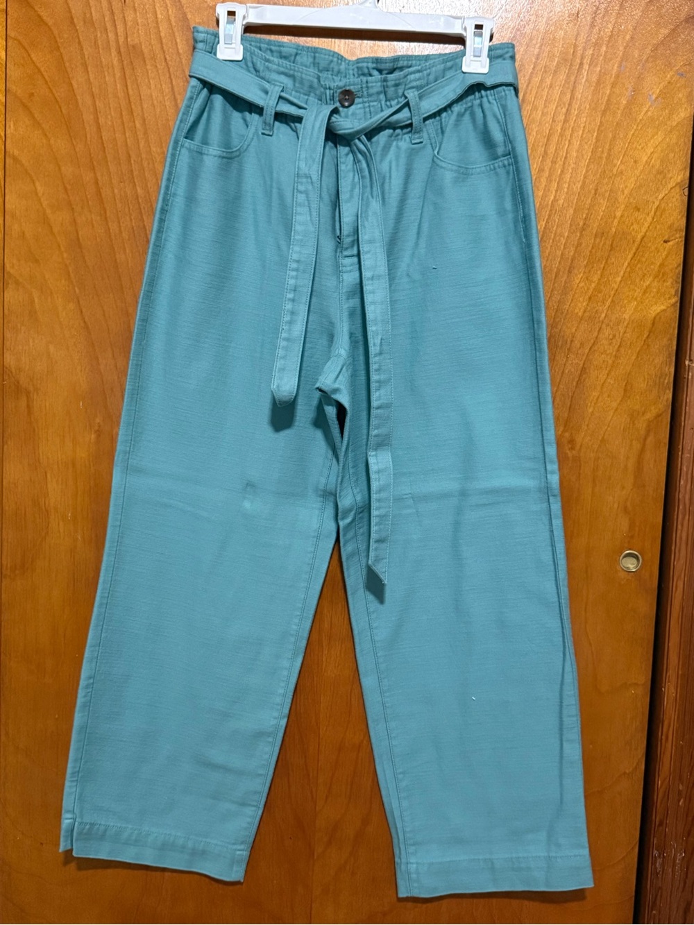 J. Crew Teal Drawstring Cotton Chinos